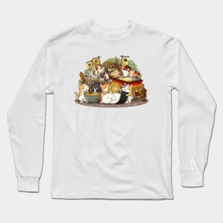 Cat Tamago Sushi Workshop Long Sleeve T-Shirt